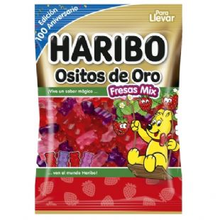 Bolsita haribo Ositos oro fresa mix 100g