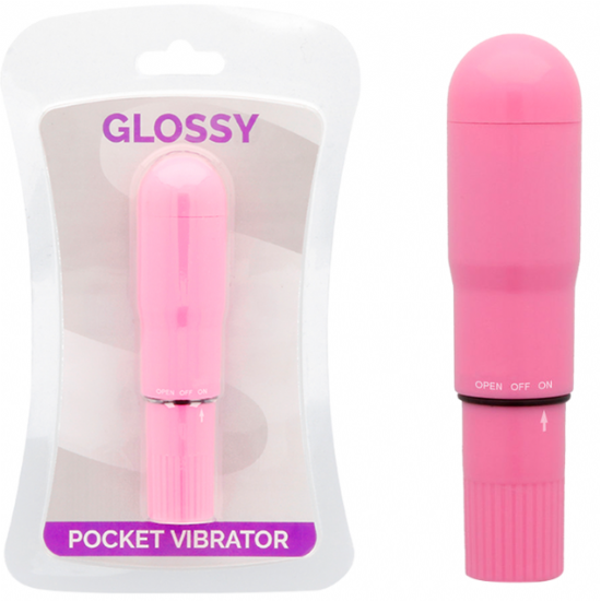 Vibrador glossy pocket rosa
