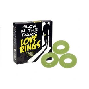 Love Rings pack 3 anillos fluorescentes