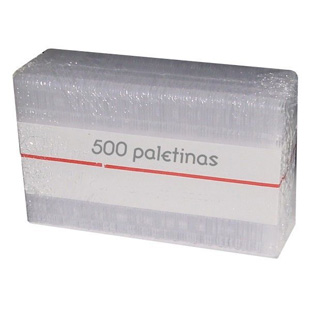 Paletina transparente 90mm paquete 500unid