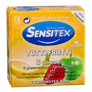 Sensitex multifrutas 3 preservativos