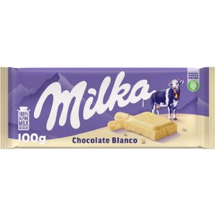 Tableta Milka chocolate blanco 100g